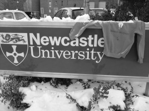 Ik ging op uitwisseling naar Newcastle University en daar bleek het veel te sneeuwen.