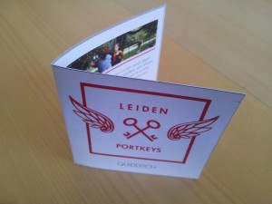 De folder die we tijdens en na de El Cid door heel Leiden hebben verspreid - ben je hem toevallig tegengekomen?